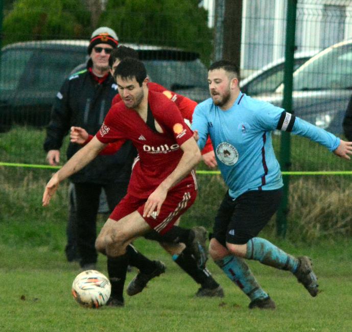 James Hinchliffe scored a brace for Carew against Pennar Robins